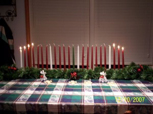 Advent Log, 7 candles